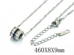 HY Wholesale Stainless Steel 316L CZ Necklaces-HY19N0074PE