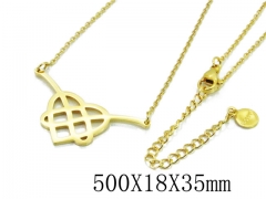HY Wholesale Stainless Steel 316L CZ Necklaces-HY19N0096NR