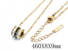 HY Wholesale Stainless Steel 316L CZ Necklaces-HY19N0076HDD
