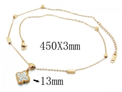 HY Wholesale Stainless Steel 316L CZ Necklaces-HY19N0091HHV