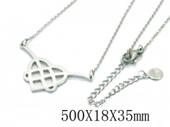 HY Wholesale Stainless Steel 316L CZ Necklaces-HY19N0095MF