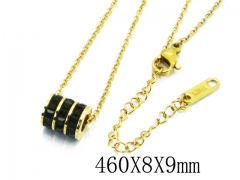 HY Wholesale Stainless Steel 316L CZ Necklaces-HY19N0114HBB