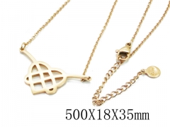 HY Wholesale Stainless Steel 316L CZ Necklaces-HY19N0097NE