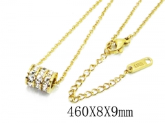HY Wholesale Stainless Steel 316L CZ Necklaces-HY19N0111HCC