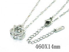 HY Wholesale Stainless Steel 316L CZ Necklaces-HY19N0071PZ