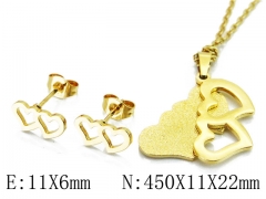 HY Wholesale 316L Stainless Steel Lover jewelry Set-HY58S0742LW