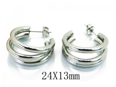 HY Wholesale Stainless Steel Hollow Hoop Earrings-HY58E1455OT