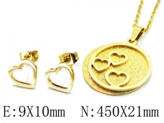 HY Wholesale 316L Stainless Steel Lover jewelry Set-HY58S0752LW