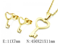 HY Wholesale 316L Stainless Steel Lover jewelry Set-HY58S0724JG