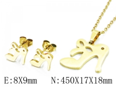 HY Wholesale 316L Stainless Steel jewelry Set-HY58S0707JA