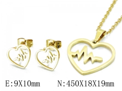 HY Wholesale 316L Stainless Steel Lover jewelry Set-HY58S0677JY
