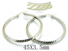 HY Stainless Steel Twisted Earrings-HY58E1470II