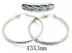 HY Stainless Steel Twisted Earrings-HY58E1474IIB