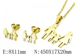 HY Wholesale 316L Stainless Steel Lover jewelry Set-HY58S0730JS