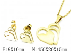 HY Wholesale 316L Stainless Steel Lover jewelry Set-HY58S0711JC