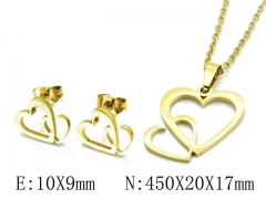 HY Wholesale 316L Stainless Steel Lover jewelry Set-HY58S0719JT