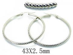 HY Stainless Steel Twisted Earrings-HY58E1472IIA