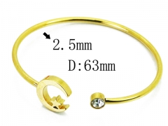 HY Wholesale 316L Stainless Steel Popular Bangle-HY58B0531MR