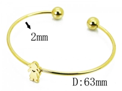 HY Wholesale 316L Stainless Steel Popular Bangle-HY58B0507KLE