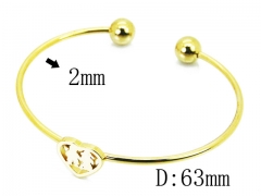 HY Wholesale 316L Stainless Steel Popular Bangle-HY58B0501KL