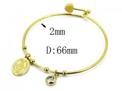 HY Wholesale 316L Stainless Steel Bangle-HY58B0462MB