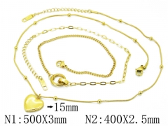 HY Wholesale Stainless Steel 316L Lover Necklaces-HY32N0192HHL