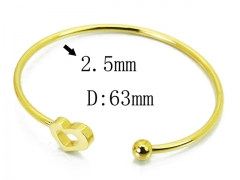 HY Wholesale 316L Stainless Steel Popular Bangle-HY58B0526MY