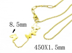HY Stainless Steel 316L Necklaces (Animal Style)-HY32N0181PQ