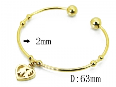 HY Wholesale 316L Stainless Steel Bangle-HY58B0490KW