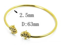 HY Wholesale 316L Stainless Steel Popular Bangle-HY58B0517MS
