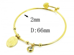 HY Wholesale 316L Stainless Steel Bangle-HY58B0461MR