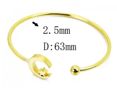 HY Wholesale 316L Stainless Steel Popular Bangle-HY58B0523ME