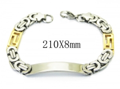 HY Wholesale Stainless Steel 316L Bracelets (Byzantine)-HY08B0685OD