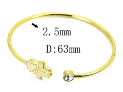 HY Wholesale 316L Stainless Steel Popular Bangle-HY58B0530MT