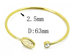 HY Wholesale 316L Stainless Steel Popular Bangle-HY58B0529MY