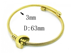 HY Stainless Steel 316L Bangle (Steel Wire)-HY58B0457OZ