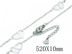 HY Wholesale Stainless Steel 316L Lover Necklaces-HY39N0543KLY