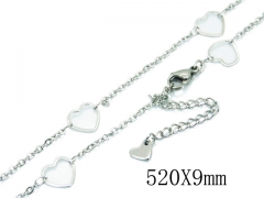 HY Wholesale Stainless Steel 316L Lover Necklaces-HY39N0544KLU
