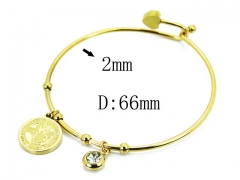 HY Wholesale 316L Stainless Steel Bangle-HY58B0460MF
