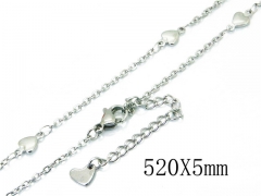HY Wholesale Stainless Steel 316L Lover Necklaces-HY39N0538KLS