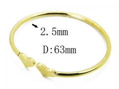 HY Wholesale 316L Stainless Steel Popular Bangle-HY58B0514MC