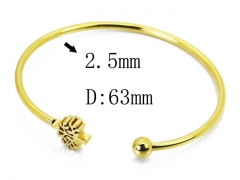 HY Wholesale 316L Stainless Steel Popular Bangle-HY58B0527MA