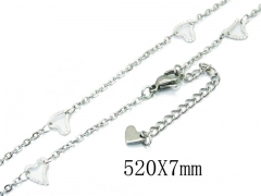 HY Wholesale Stainless Steel 316L Lover Necklaces-HY39N0540KLR