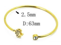 HY Wholesale 316L Stainless Steel Popular Bangle-HY58B0534MS