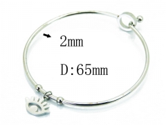 HY Wholesale 316L Stainless Steel Bangle-HY58B0466LR