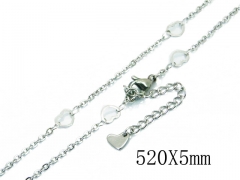 HY Wholesale Stainless Steel 316L Lover Necklaces-HY39N0546KLS