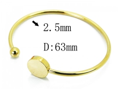 HY Wholesale 316L Stainless Steel Popular Bangle-HY58B0522MW