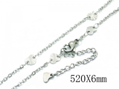 HY Wholesale Stainless Steel 316L Lover Necklaces-HY39N0539KLE