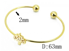 HY Wholesale 316L Stainless Steel Popular Bangle-HY58B0509KW