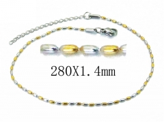 HY Wholesale stainless steel Anklet-HY62B0377JL